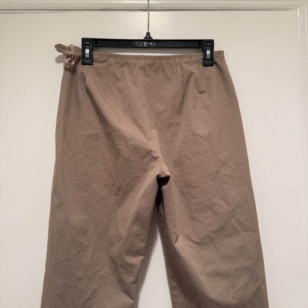 Eileen Fisher Tan Straight Leg Trouser Pants - Picture 8 of 10